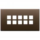 VIMAR - Рамка петорна тъмен бронз 5Mx10 Flat BS brushed dark bronze - 22699.12