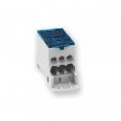 ARNOCANALI - Distribution terminal block 1P 125A grey with a lid DIN mounting BKB12508