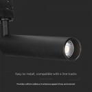 V-TAC - 15W LED Прожектор Релсов Монтаж SAMSUNG Чип Черен 5000K SKU: 21361 (6)