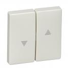 SCHNEIDER ELECTRIC - MTN411519 Лицев панел за ключ/бутон за щори полярно бял Antique