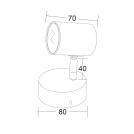 ACA LIGHTING - Spot luminairies SUH1891PW 1xGU10 (1)