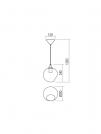 SMARTER - пендел NIDO 01-2323 E27, 42W (1)