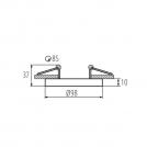KANLUX - Луна TINY BORD DTO-W/G Gx5,3/GU10 10W 30° SKU 37168 (3)