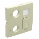 EFAPEL - Face plate for RTV - RJ45 / RTV - RJ45 multimedia outlets  IVORY 90774 TMF LOGUS 90