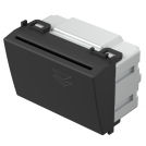 TEM - EM40SB Energy saver with time delay 3A 3M, color Black matt, Modul