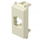 TEM - Лицев панел RJ45 Keystone 1M, цвят Крем гланц, Modul KM50IW