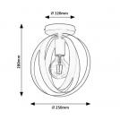 RABALUX - Ceiling lamp Cortado 5359 E27 1X MAX 40W (3)