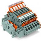WAGO - Compact terminal block; for 3-phase current transformer circuit; 6,00 mm²; multicoloured  2007-8876