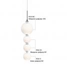 POLARIS LIGHTING - LED GLASS RIGA M 10 Ø200mm 10W 700lm 3000К IP44 Opal 1339-10
