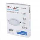 V-TAC - 24W LED Panel Premium SAMSUNG Chip Round 4000K SKU: 725 (7)