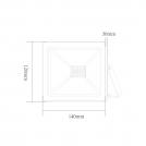 ACA LIGHTING - LED floodlight 30W, 4000K, 220V, IP66, neutral light Q3040 (1)