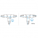 TRIO - Конектор T-образен за система DUOLINE 702331A (1)