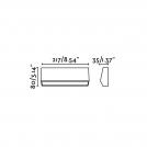 FARO - MUST-3 LED Dark grey wall lamp Ref.70659 IP65 (1)