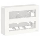 SCHNEIDER ELECTRIC - NU121820 Surface mounting box 2 rows x 8 modules, New Unica, antibacterial, white