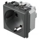 TEM - VM10AT Socket Schuko 2P+E 16A 2M, color Anthracite, Modul