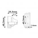 ACA LIGHTING - FLIPSEAL M40 EPDM Light Grey 282TPFSM40 (1)
