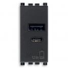 VIMAR - 19292.AC - A+C-USB supply unit 12W2,4A5V 1M grey
