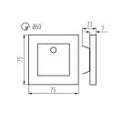 KANLUX - APUS LED PIR CW (27371) 12V DC 6500K with a motion sensor (3)