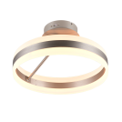 TRIO - Плафон Ø40cm h24cm DIOS 631410107 21W 2400lm, 2300+3000+4000K смяна на цветна температура, мат хром