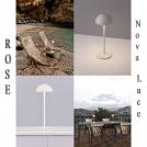 NOVA LUCE - Димируема преносима лампа с USB зареждане  Ø11.5, Ш:11.8, В:32 см.  9281380  ROSE ⚡ LED 2W ⚡ 207Lm ⚡ 3000K ⚡ DC 5V⚡ IP54 ✴ Бял 