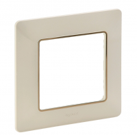 LEGRAND - Единична рамка Valena Life 754061 крем със злато