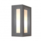 ACA LIGHTING - Аплик MK062B  IP65 E27 Max.7W BLACK CEMENT & PC DIFFUSER