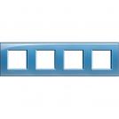 BTICINO - LNA4802M4AD Square cover plate 4х2modules -blue-technopolymer