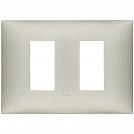 VIMAR - 09679.22 cover plate - 2 separate module matt nickel color NEVE UP