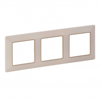LEGRAND - Тройна рамка Valena Life 754063 крем със злато