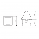 LEGRAND - Bulkhead - 12-24 V~/= - 0.6 W - 2 modules - Green 78562 (3)