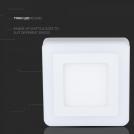 V-TAC - 8W LED Панел Външен монтаж Квадрат Модул Бяла Светлина SKU: 4923 (1)