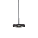 IDEAL LUX - ceiling luminaire  GARAGE SP4 ROUND NERO 205854