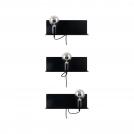 PAULMANN - Аплик с рафт  78920  DEVARA⚡E27⚡230V⚡max. 40W dimmable✴Черен (5)
