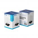 GTV Lighting - OS-ARIKW-11 Moon for outdoor installation  square ARIES white with black GU10 20W PC