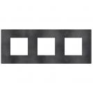 BTICINO - cover plate 2+2+2 modules Dark Grey Light Now YA4802M3DS