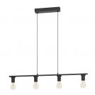 EGLO - pendant light steel black - 74073