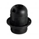 VIVALUX - Termoplastic lampholder Е27 threaded set with ring T210° black  VIV002711 