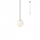 SMARTER - Pendant NIVA 01-2623 mat golden, opal E14 28W