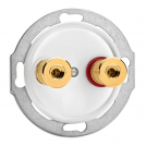 THPG - Speaker wall socket WBT Ø 7,0 cm Duroplast white 100739