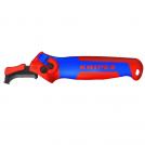 KNIPEX - Инструмент за заголване на кабели, за изолация до 7мм, синьо-червена ръкохватка 145мм, с водач 1650145SB