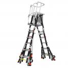 LITTLE GIANT - COMPACT CAGE, 6'-10' Model - ANSI Type IAA - 375 lb Rated, Fiberglass Adjustable Enclosed Elevated Platform 19506-244 (1)