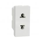 SCHNEIDER ELECTRIC - NU302018 Euroamerican Socket Outlet white 2P 16A 250V New Unica connection with screws