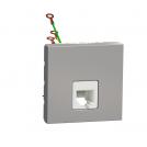 SCHNEIDER ELECTRIC - NU349730 Telephone socket RJ12 Two modules aluminium