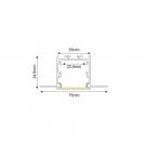 ACA LIGHTING - P235U WINT ALUMINUM PROFILE P235 WITH OPAL PC DIFFUSER 2m/pc (1)