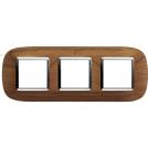 BTICINO - HB4802/3LCA Elliptical cover plate 3х2modules - cherrywood 
