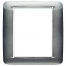 VIMAR - 20698.C09 - Round plate 8M Bright Atlantic grey