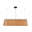 FARO - STOOD Black and wood pendant lamp 5L Ref.29849