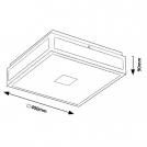 RABALUX - Влагозащитен LED Плафон ZOYA 24W IP44 1700lm 4000K 75033 (3)