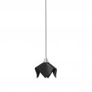 FARO - FAUNA LED Black leather pendant lamp Ref.66234
