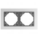 EFAPEL - DOUBLE FRAME ALUMINIUM/GREY 90920 TAS LOGUS 90 Animato
